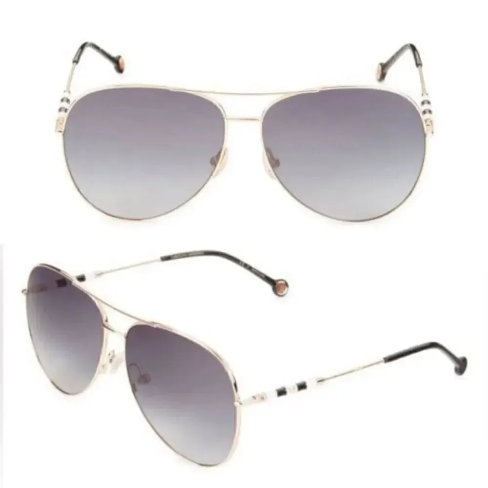 Carolina Herrera NWOT Aviator Sunglasses 64MM Good Frames